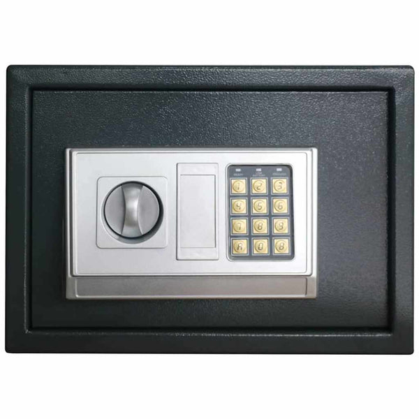 Digitaler Safe mit Schloss, Dunkelgrau