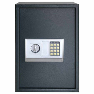 Digitaler Safe mit Schloss Dunkelgrau