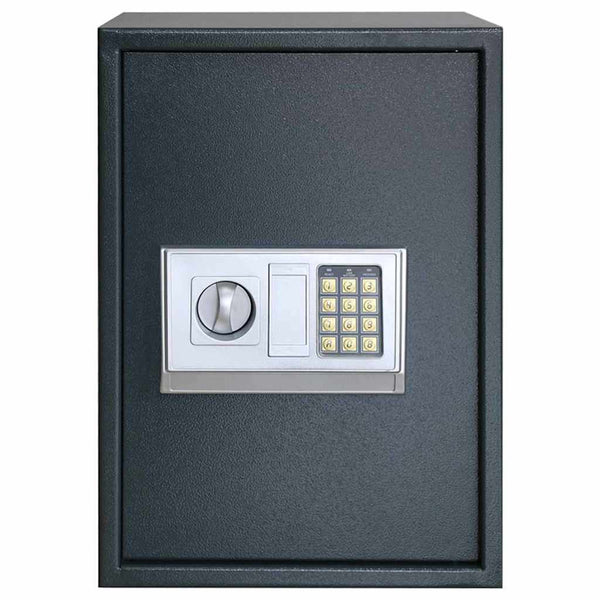 Digitaler Safe mit Schloss Dunkelgrau