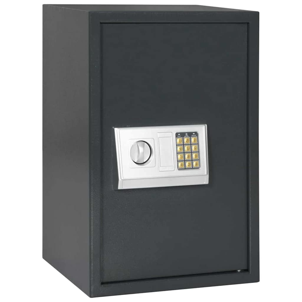 Digitaler Safe mit Schloss, Dunkelgrau