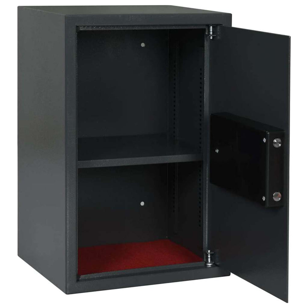 vidaXL Digital Safe with Lock Dark Grey 40 x 35 x 60 cm Steel