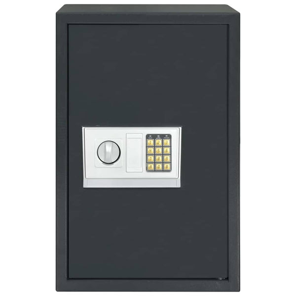 Digitaler Safe mit Schloss, Dunkelgrau
