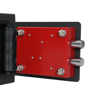 Stahl Safe Box mit Schloss Dunkelgrau