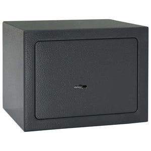 Stahl Safe Box mit Schloss Dunkelgrau