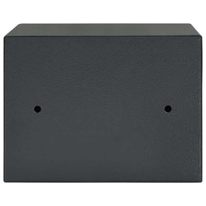 Stahl Safe Box mit Schloss Dunkelgrau