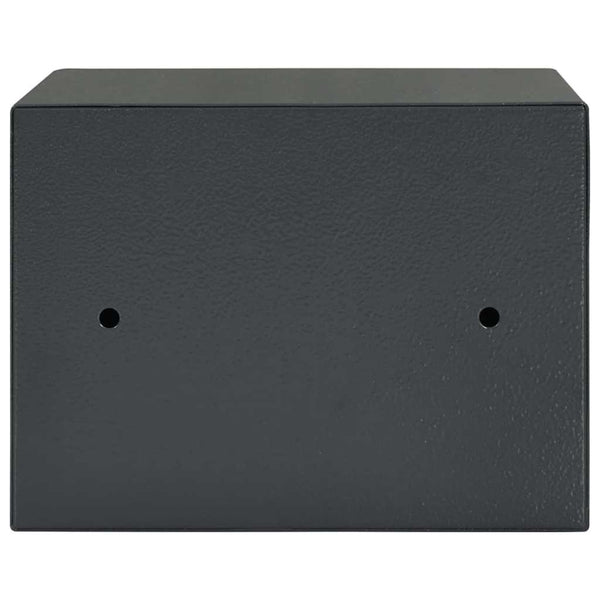 Stahl Safe Box mit Schloss Dunkelgrau