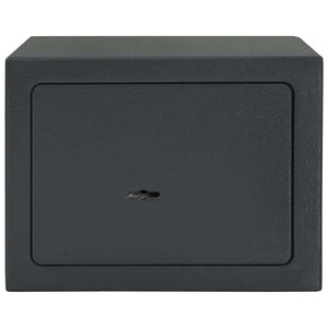Stahl Safe Box mit Schloss Dunkelgrau