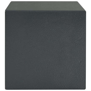 Stahl Safe Box mit Schloss Dunkelgrau