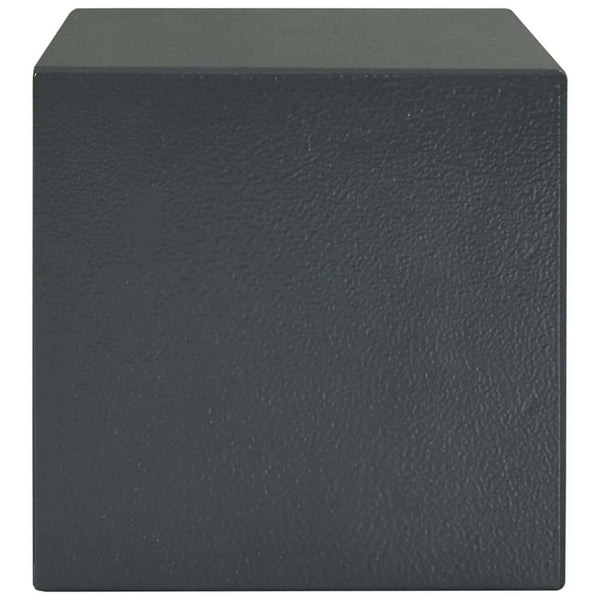 Stahl Safe Box mit Schloss Dunkelgrau