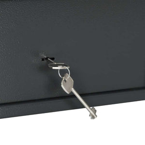 Safe Box mit Schloss, Dunkelgrau