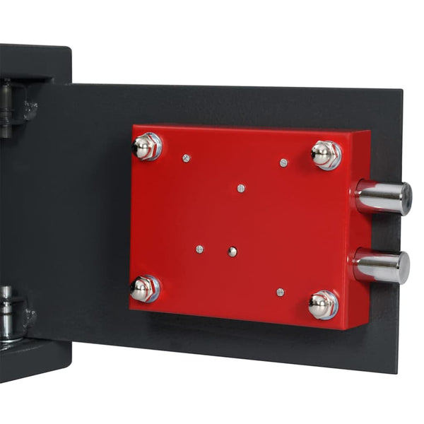 Safe Box mit Schloss, Dunkelgrau