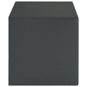 Safe Box mit Schloss, Dunkelgrau