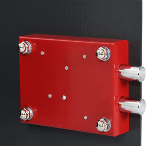 Stahl Safe Box mit Schloss Dunkelgrau