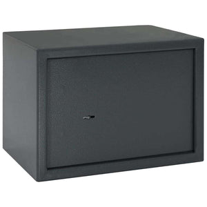 Stahl Safe Box mit Schloss Dunkelgrau
