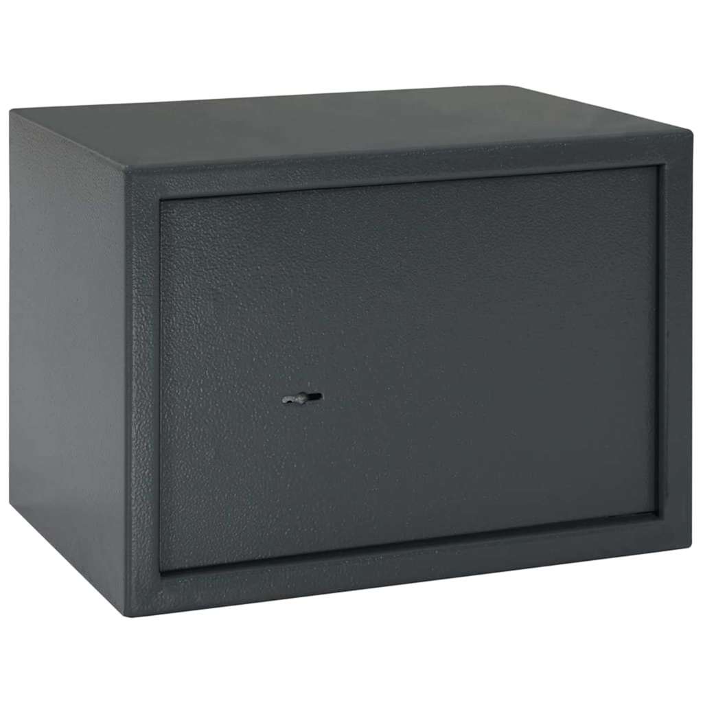 Stahl Safe Box mit Schloss Dunkelgrau