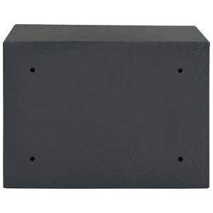 Stahl Safe Box mit Schloss Dunkelgrau