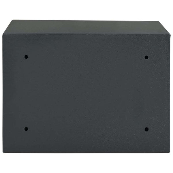 Stahl Safe Box mit Schloss Dunkelgrau