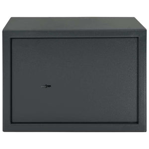 Stahl Safe Box mit Schloss Dunkelgrau