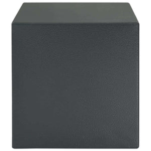 Stahl Safe Box mit Schloss Dunkelgrau