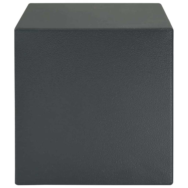 Stahl Safe Box mit Schloss Dunkelgrau
