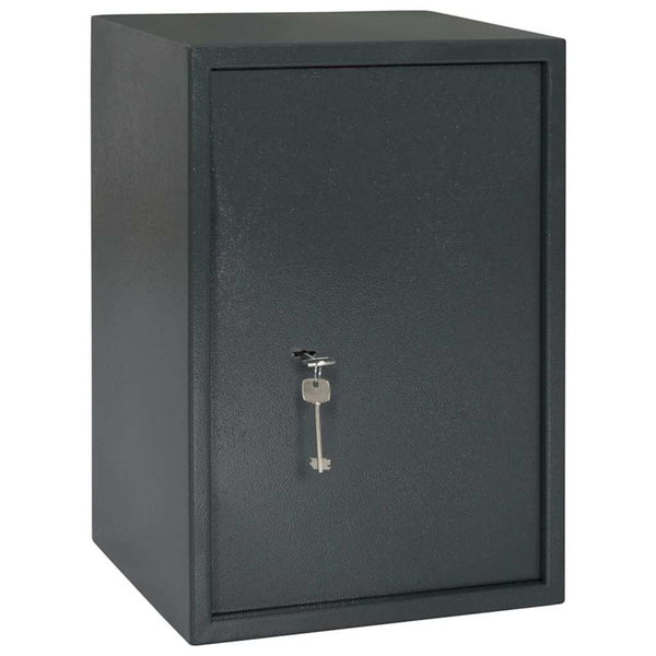 Stahl Safe Box mit Schloss Dunkelgrau