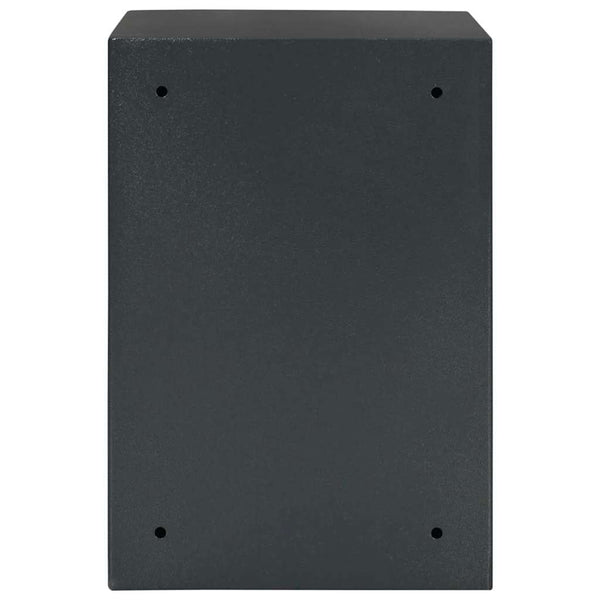 Stahl Safe Box mit Schloss Dunkelgrau