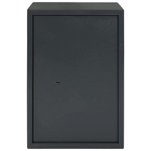 Stahl Safe Box mit Schloss Dunkelgrau