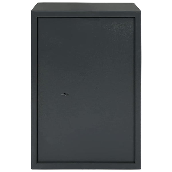 Stahl Safe Box mit Schloss Dunkelgrau