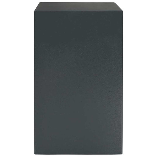 Stahl Safe Box mit Schloss Dunkelgrau