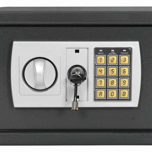 Digitaler Safe mit Schloss Dunkelgrau