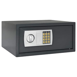 Digitaler Safe mit Schloss Dunkelgrau