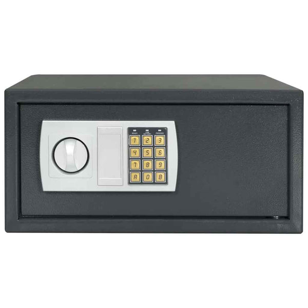 Digitaler Safe mit Schloss Dunkelgrau