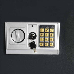 Digitaler Safe mit Schloss Dunkelgrau 80 cm