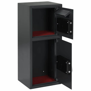 Digitaler Safe mit Schloss Dunkelgrau 80 cm