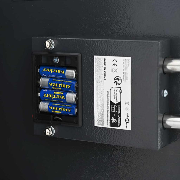 Digitaler Safe mit Schloss Dunkelgrau