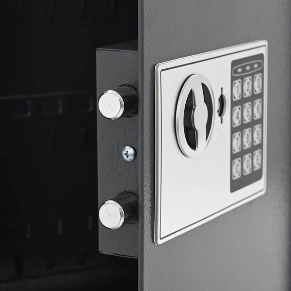 Digitaler Safe mit Schloss Dunkelgrau