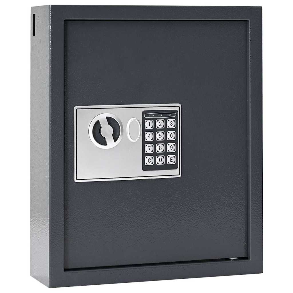 Digitaler Safe mit Schloss Dunkelgrau