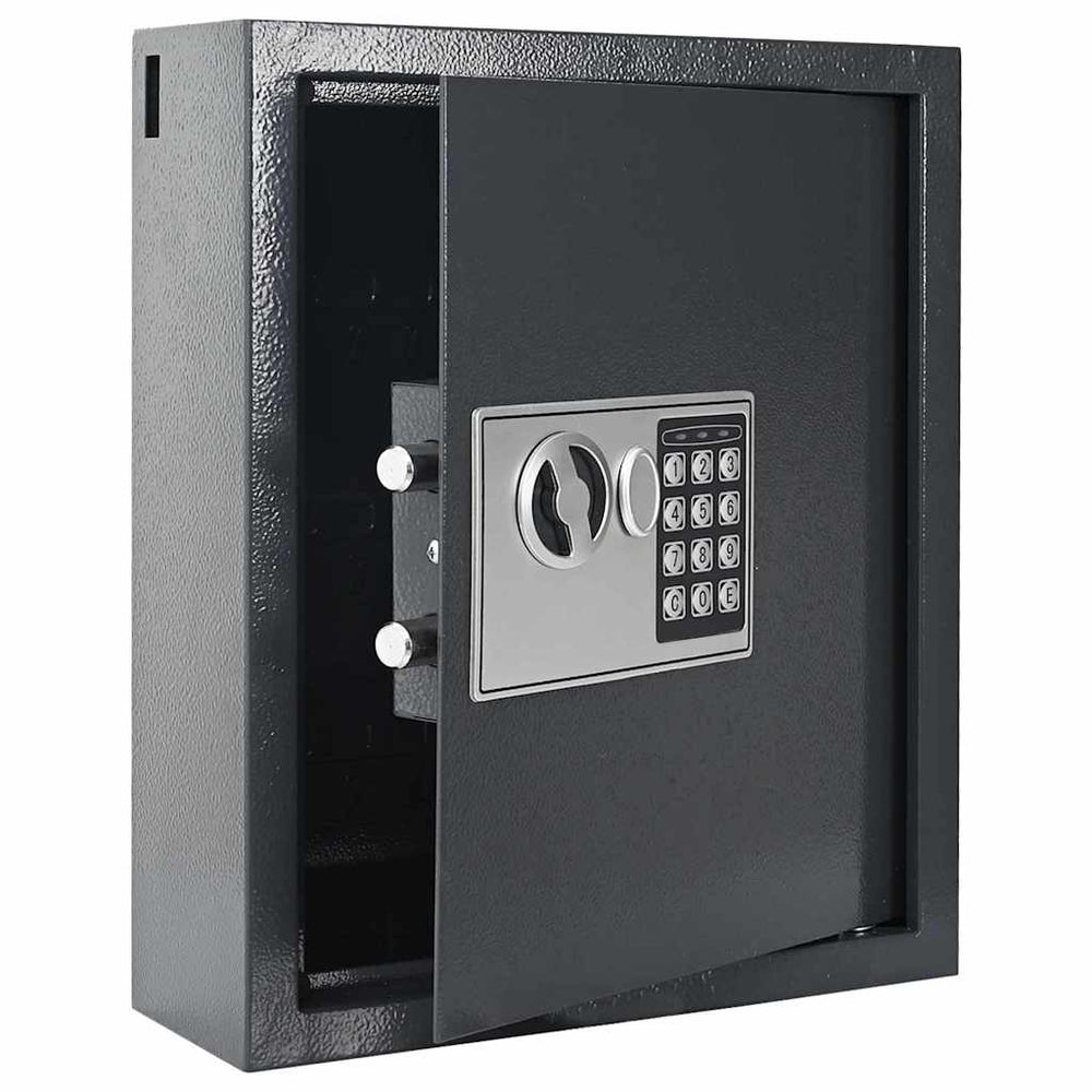 vidaXL Digital Safe with Lock Dark Grey 30 x 10 x 36.5 cm Steel