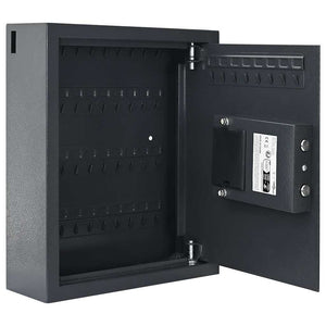Digitaler Safe mit Schloss Dunkelgrau