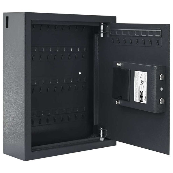 Digitaler Safe mit Schloss Dunkelgrau