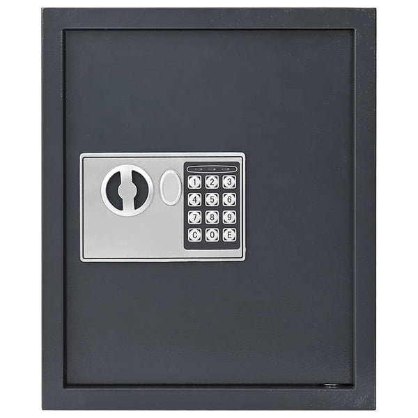 Digitaler Safe mit Schloss Dunkelgrau