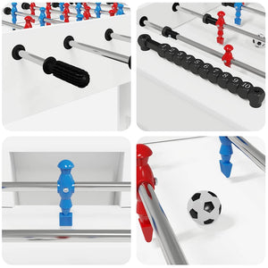 Tischfußballtisch Weiß Holzwerkstoff 125cm
