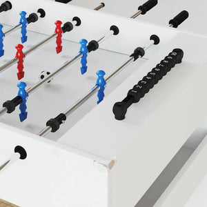 Tischfußballtisch Weiß Holzwerkstoff 125cm
