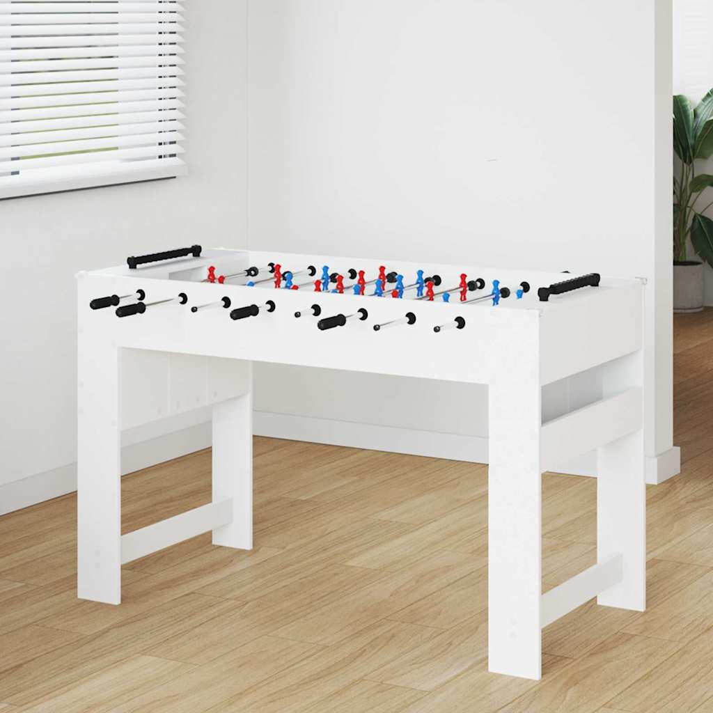Tischfußballtisch Weiß Holzwerkstoff 125cm