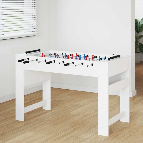 Tischfußballtisch Weiß Holzwerkstoff 125cm