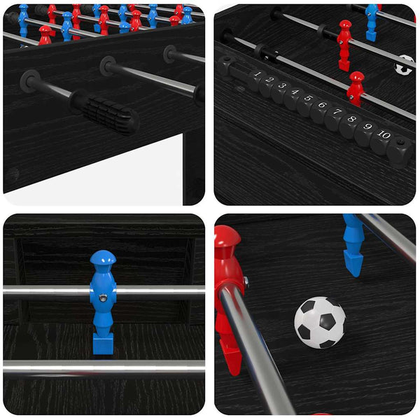 Tischfußballtisch Schwarze Eiche 125 cm