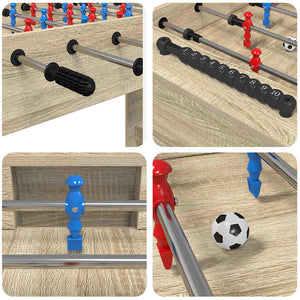 Tischfußballtisch Sonoma-Eiche 125 cm