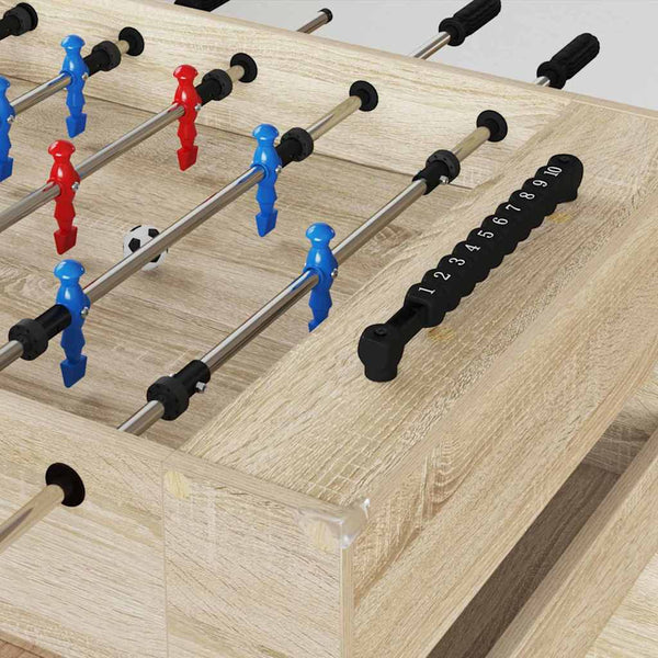 Tischfußballtisch Sonoma-Eiche 125 cm