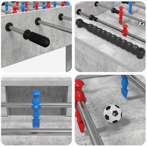 Tischfußballtisch Betongrau 125 cm