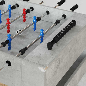 Tischfußballtisch Betongrau 125 cm